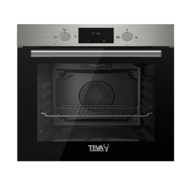 Teva Digital Built-in Oven 60 cm, 82 Liters, Stainless