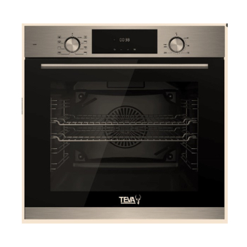 Teva Digital Gas Built-in Oven 60 cm, 82 Liters, Black