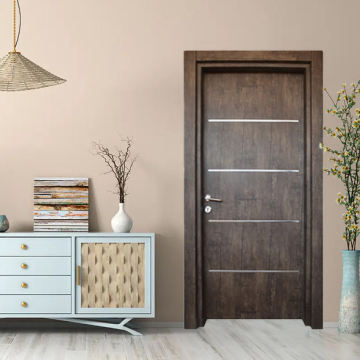 Turkish Internal Door Stainless Steel Model, Acrylic Frame,Brown  (TD227)