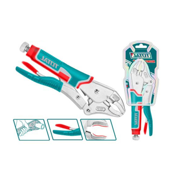 Total Tools Curved Jaw Lock Plier 10 inch, with Cover