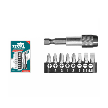 Total Tools Screwdriver Bit Holder 9 Pcs