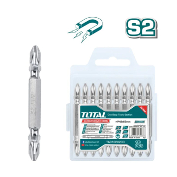 Total Tools Screwdriver Bit Set of 10 Pieces (TAC16PH233)