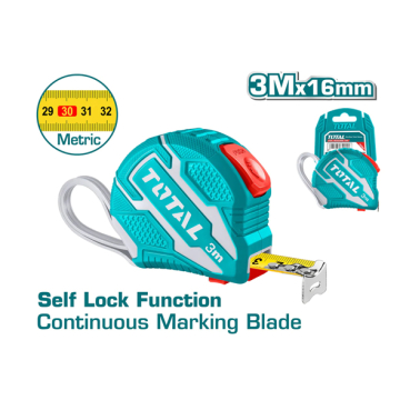 Total Tools Steel Measuring Tape 3 meter (TMT34316M)