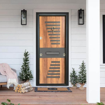 Turkish Armored Door with Ring Knocker 10 cm Thickness