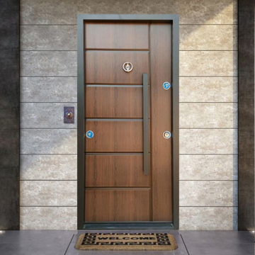 Turkish Armored Door With Ring Knocker 11 Cm Thickness