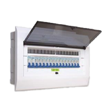 Venus V10 MCB 16 Ways Electrical Panel, Metal Body & Plastic Cover