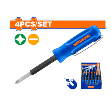 Wadfow Pocket Pen-Shape Screwdriver Set of 4 Pieces (WSS2J04)