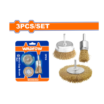 Wadfow Wire Cup Brush Set of 3 Pieces (WCE6402)