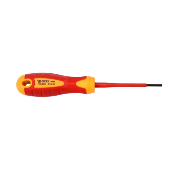 YATO Insulated Slotted Screwdriver 1000 V 2.5 × 75 mm (YT-28150)