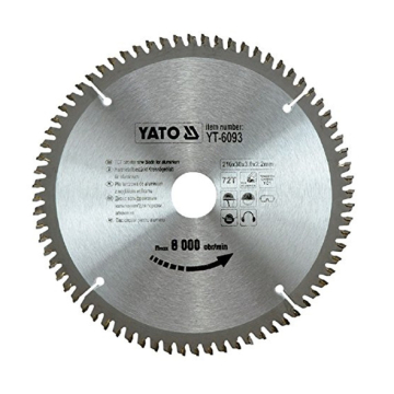 YATO TCT Saw Blade 8 inch 210 mm, 72 teeth (YT-6093)