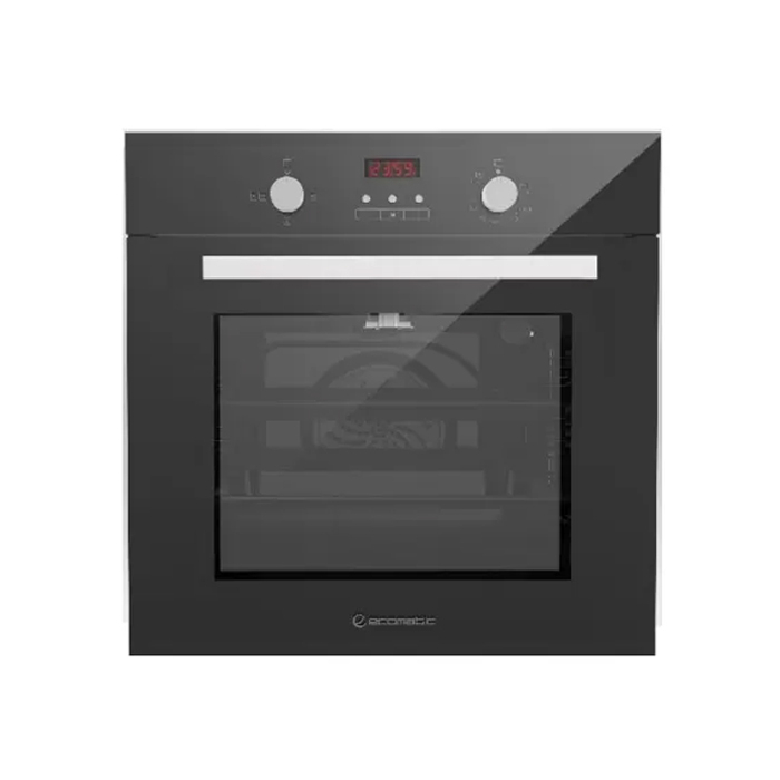Ecomatic Digital Gas Built-in Oven 60 cm With Gas Grill & Fan, 67 Liters, Black Ecomatic Digital Gas Built-in Oven 60 cm With Gas Grill & Fan, 67 Liters, Black