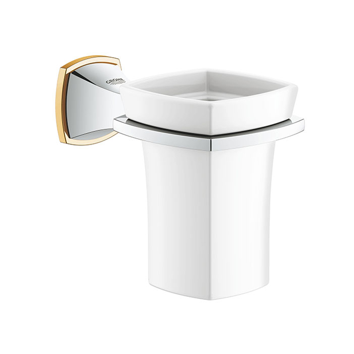 Grohe Grandera Holder with Ceramic Tumbler