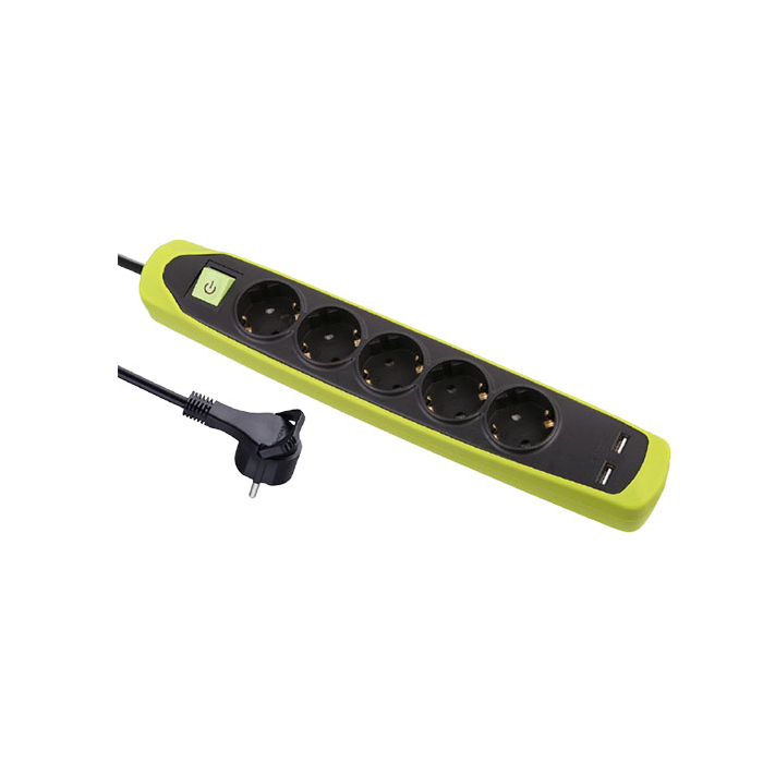 iLock Power Strip 5 Outlets and 2 USB