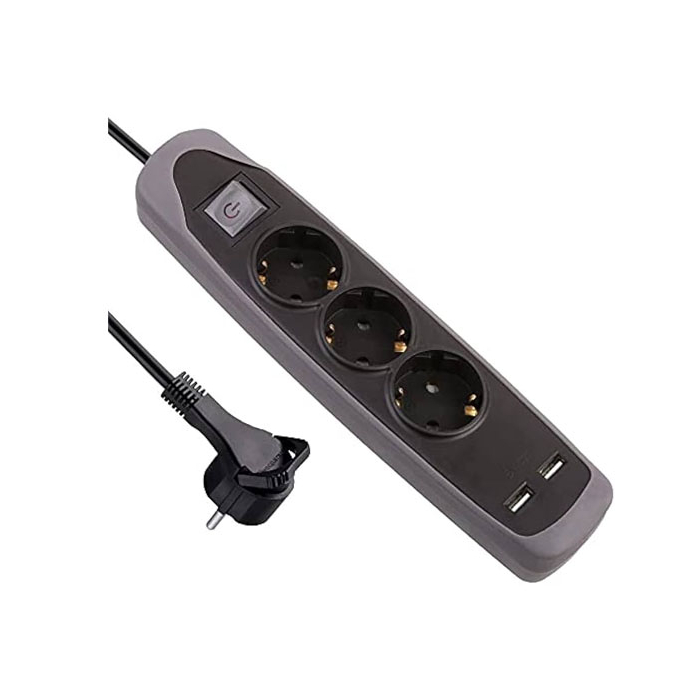 iLock Power Strip 3 Outlets and 2 USB iLock Power Strip 3 Outlets and 2 USB