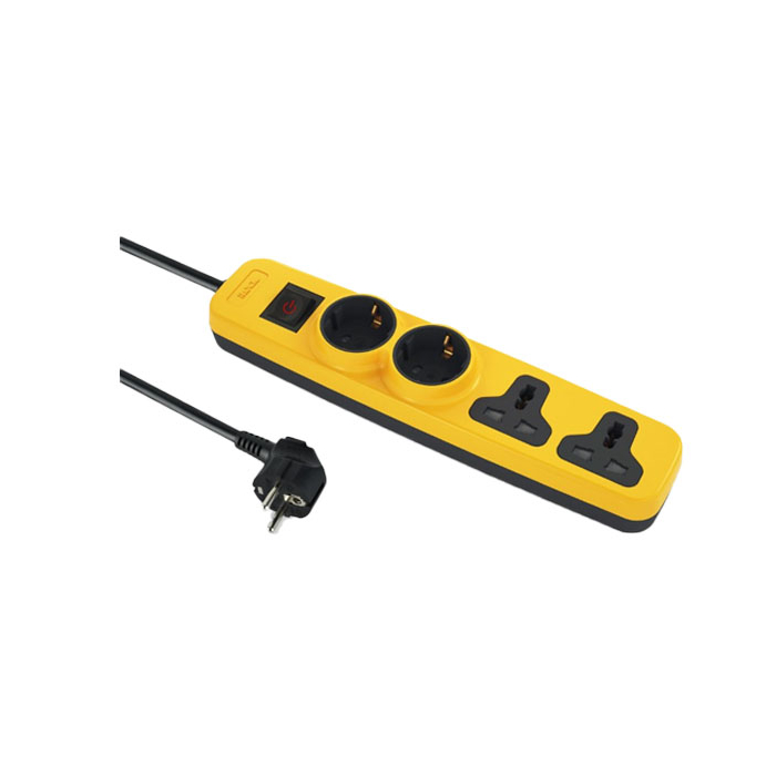 iLock Pro Power Strip 2 Meters 4 Outlets (2 Schuko Sockets + 2 Universal Sockets) iLock Pro Power Strip 2 Meters 4 Outlets (2 Schuko Sockets + 2 Universal Sockets)