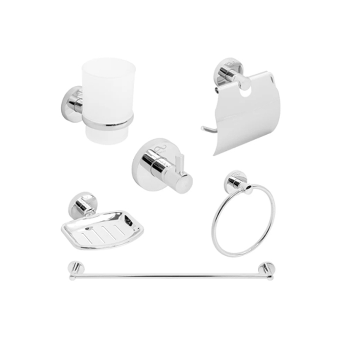 Infinity Bathroom Accessories Set of 6 Pieces