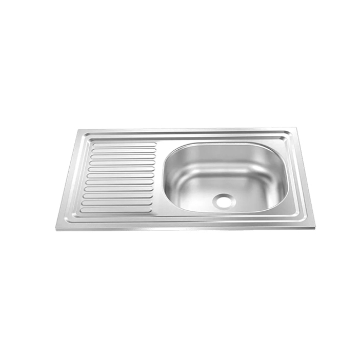 Plaza Sakr Inset Stainless Steel Kitchen Sink 0.36 mm Thickness Without Waste Plaza Sakr Inset Stainless Steel Kitchen Sink 0.36 mm Thickness Without Waste