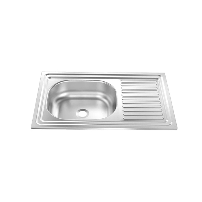 Plaza Sakr Inset Stainless Steel Kitchen Sink 0.36 mm Thickness Without Waste Plaza Sakr Inset Stainless Steel Kitchen Sink 0.36 mm Thickness Without Waste