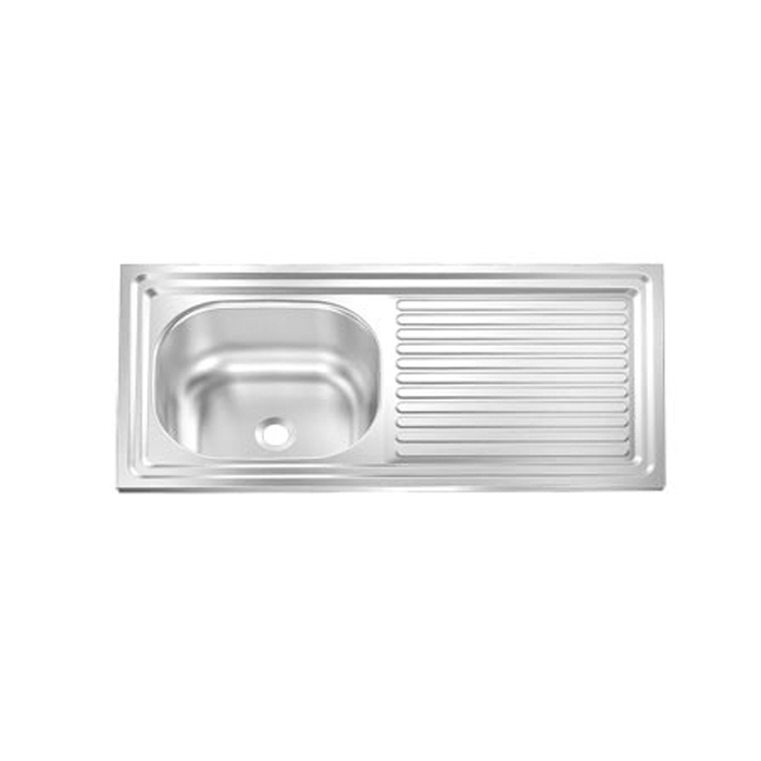 Plaza Sakr Inset Stainless Steel Kitchen Sink 0.33 mm Thickness Without Waste Plaza Sakr Inset Stainless Steel Kitchen Sink 0.33 mm Thickness Without Waste