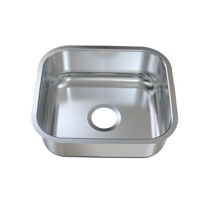 Plaza Fayrouz Undermount Stainless Steel Kitchen Sink 0.5 mm Thickness Without Waste Plaza Fayrouz Undermount Stainless Steel Kitchen Sink 0.5 mm Thickness Without Waste