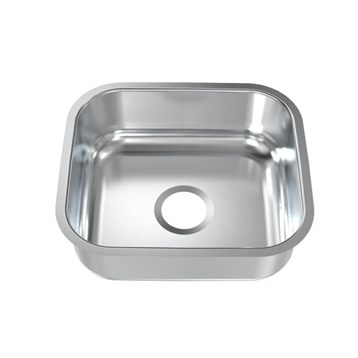 Plaza Silver Undermount Stainless Steel Kitchen Sink 0.6 mm Thickness Without Waste Plaza Silver Undermount Stainless Steel Kitchen Sink 0.6 mm Thickness Without Waste