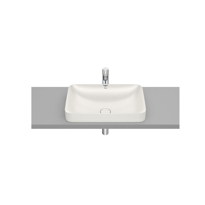 Roca inspira Square Semi Recessed Washbasin without Tap Platform Roca inspira Square Semi Recessed Washbasin without Tap Platform