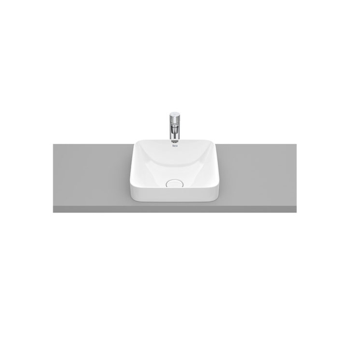Roca inspira Square Semi Recessed Washbasin without Tap Platform Roca inspira Square Semi Recessed Washbasin without Tap Platform
