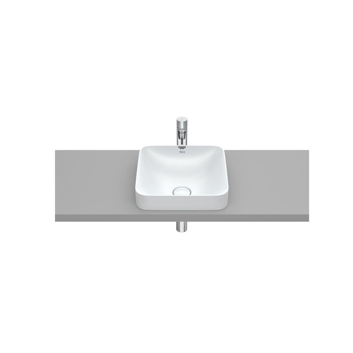 Roca inspira Square Semi Recessed Washbasin without Tap Platform Roca inspira Square Semi Recessed Washbasin without Tap Platform