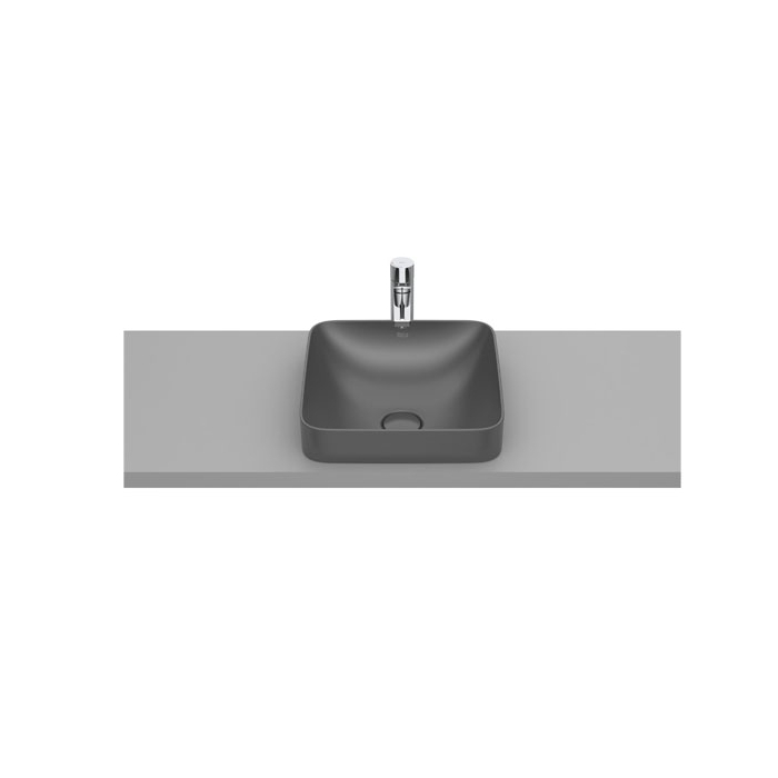 Roca inspira Square Semi Recessed Washbasin without Tap Platform