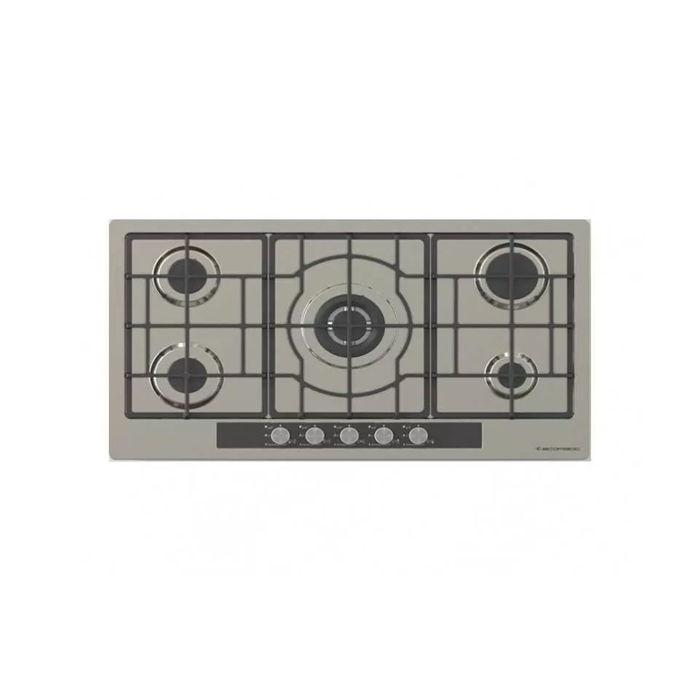 Ecomatic Built-in Gas Hob 92 cm, 5 Burners, Stainless Ecomatic Built-in Gas Hob 92 cm, 5 Burners, Stainless