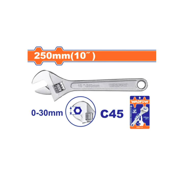 Wadfow Adjustable Wrench 10 inch (WAW1110) Wadfow Adjustable Wrench 10 inch (WAW1110)