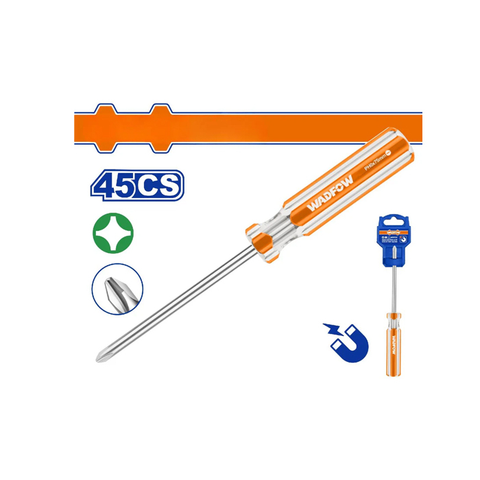 Wadfow Phillips Go-through Screwdriver PH0×75 (WSD6203) Wadfow Phillips Go-through Screwdriver PH0×75 (WSD6203)
