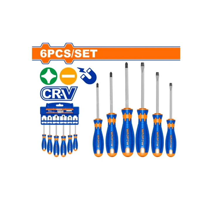 Wadfow Screwdriver Set of 6 Pieces (WSS1206) Wadfow Screwdriver Set of 6 Pieces (WSS1206)