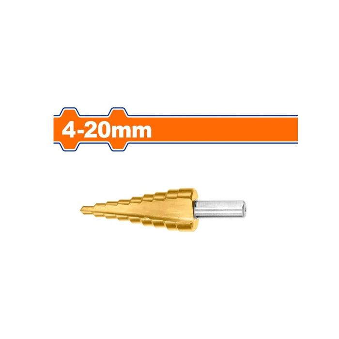 Wadfow Step Drill Bit 4 - 20 mm (WJD1402) Wadfow Step Drill Bit 4 - 20 mm (WJD1402)