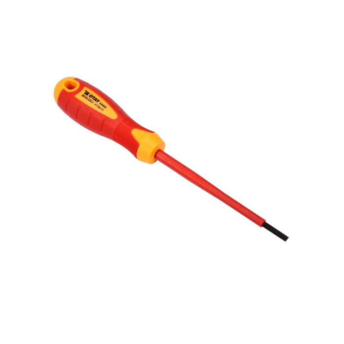 YATO Insulated Slotted Screwdriver 1000 V 3.5 × 100 mm (YT-28174) YATO Insulated Slotted Screwdriver 1000 V 3.5 × 100 mm (YT-28174)